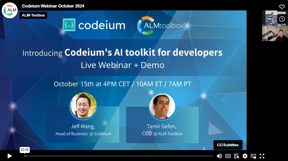 codeium alm-toolbox webinar