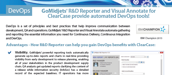 DevOps ClearCase ClearQuest RTC